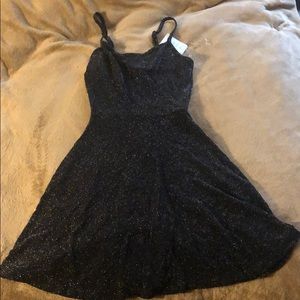 Black sparkly mini dress